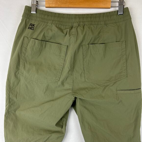Duluth Trading Co AKHG Access Point Pull On Slim Leg Pants Green Women's Size 8 - Picture 6 of 10